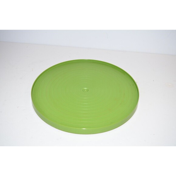 Vtg Rubbermaid style Lazy Susan Spice Turntable Spinner Retro Green - Picture 2 of 4